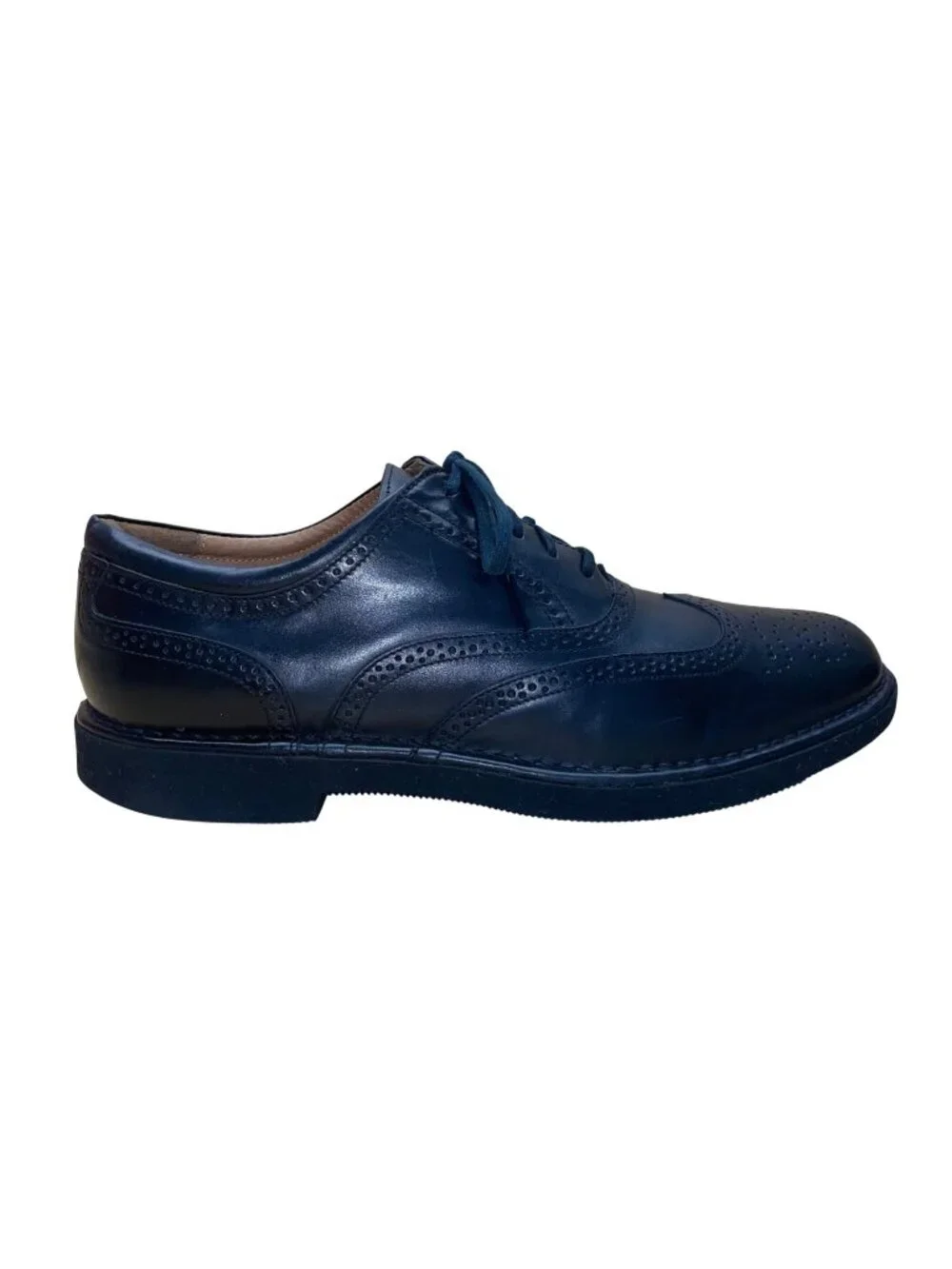 Rockport Men’s Black Leather Wingtip Oxford Dress Shoes Size 8.5M